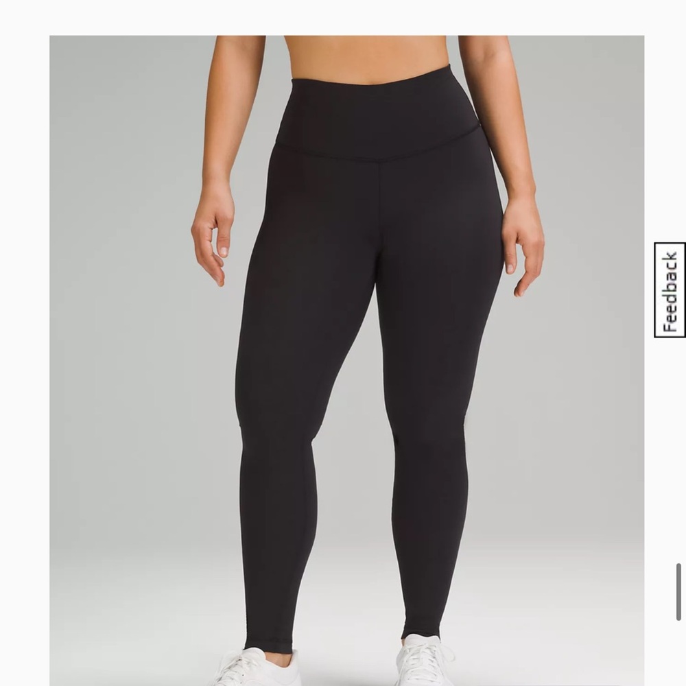 lululemon wunder train contour fit high rise 28” size 6